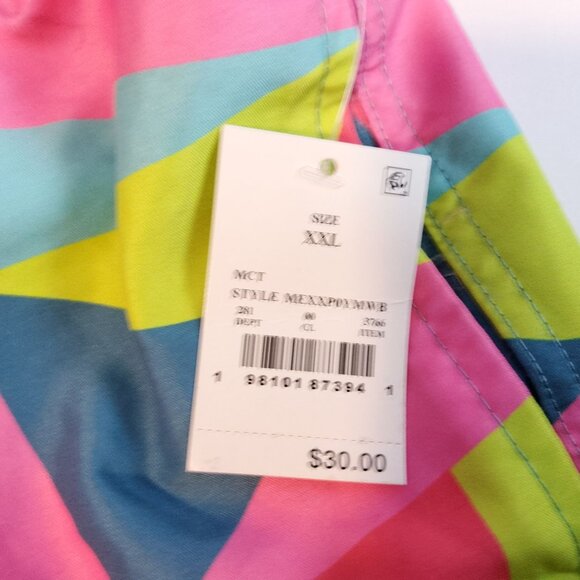 Mad Engine Mens Geometric Swim Trunks XXL Polyester - Picture 2 of 11